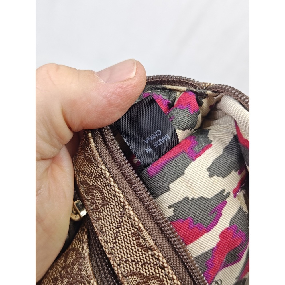 GUESS Renee Mini SI248712 Brown Logo Monogram Fanny Pack Belt Bag NWT - Picture 9 of 14